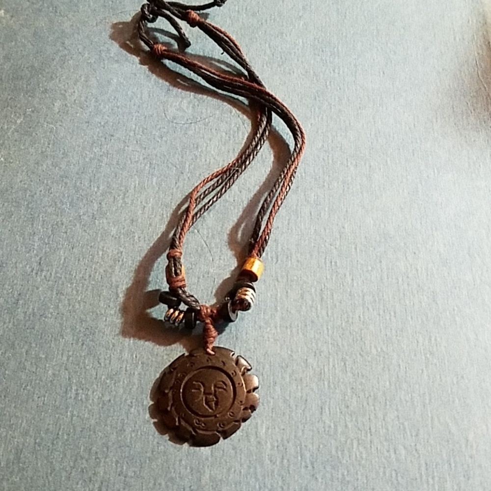 Natural Beaded Adjustable Necklace Handmade